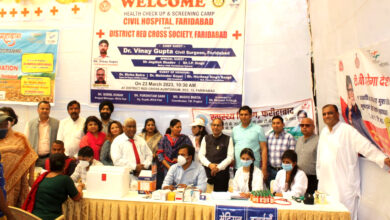 District Red Cross Society Faridabad and Victoria Foundation Faridabad distributed special nutritious food to the economically weak tuberculosis patients