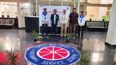 University level National Service Scheme camp going on in Aggarwal College Ballabhgarh