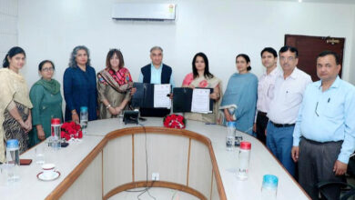आयुष विभाग और श्री विश्वकर्मा कौशल विश्वविद्यालय के बीच हुआ एमओयू