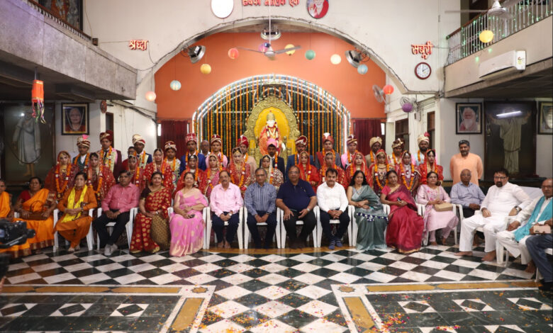 14 couples tied the knot in mass wedding ceremony at Sai Dham