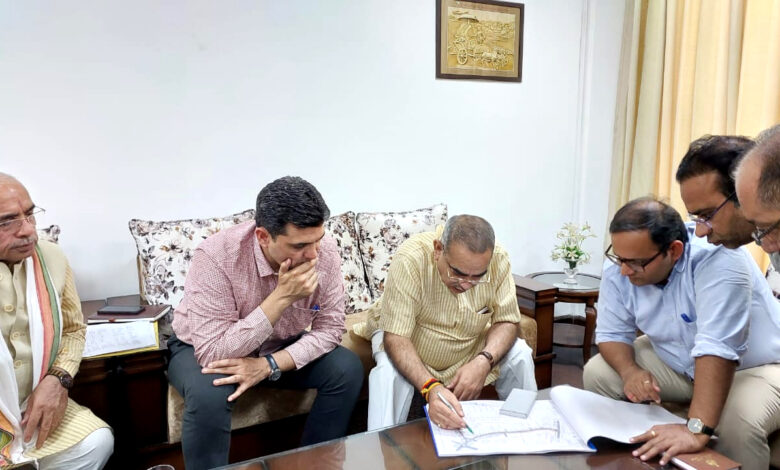 Cabinet Minister Moolchand Sharma holds review meeting with officials for better implementation of development projects