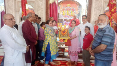 Free health check-up was organized at Shri Sankat Mochan Hanuman Mandal Kaili Dham