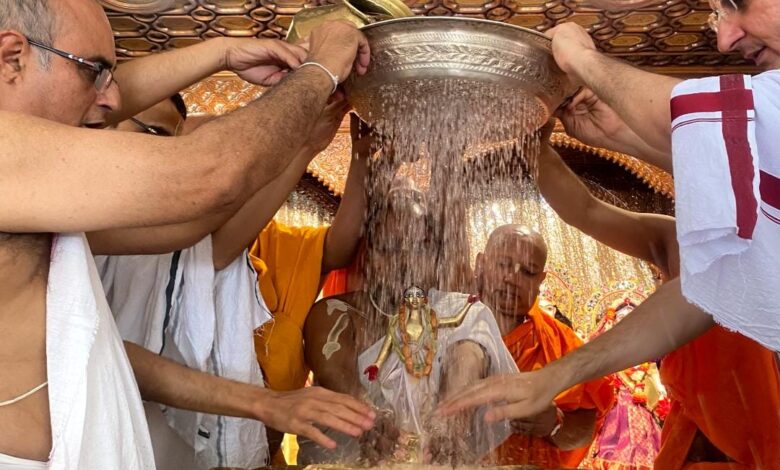 इस्कॉन मंदिर फरीदाबाद ने गदाधर पंडित के आविर्भाव दिवस के रूप में मनाया