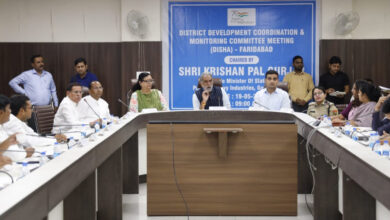 फरीदाबाद जिला के विकास कार्यों को सम्बंधित विभागों के अधिकारी कराएं निर्धारित समय सीमा में पूरे: कृष्ण पाल गुर्जर