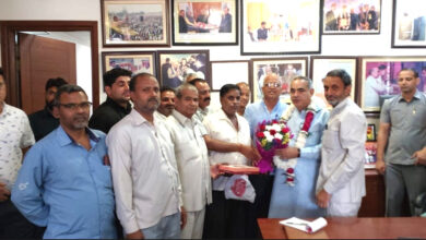 Roadways employees expressed gratitude to Transport Minister Moolchand Sharma