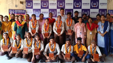 The result of Shivalik Vidya Niketan School was 100 percent.