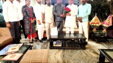 Newly appointed Mandal president took blessings from MLA Rajesh Nagar
