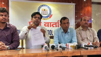 A press conference organized by the Indian Private Schools Association