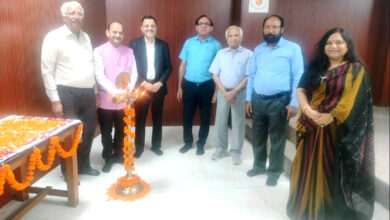 The closing ceremony of the two-day national conference by the Departments of Economics, Management and Commerce of Aggarwal College.