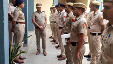 डीसीपी सेंट्रल पूजा वशिष्ठ ने सेक्टर 31 थाने का किया औपचारिक निरीक्षण