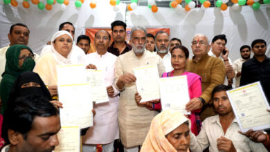 फरीदाबाद में हर माह फ्री में की जा रही है लगभग 25000 क्विंटल गेहूं  व 1300 क्विंटल चीनी लाभार्थियों को वितरित : कृष्णपाल गुर्जर