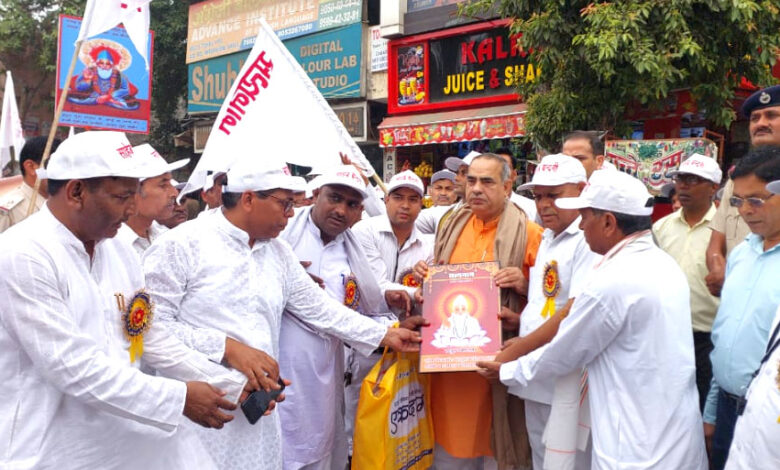 Transport Minister Pandit Moolchand Sharma congratulated and best wishes on the occasion of the birth anniversary of Saint Satguru Kabir Das Saheb
