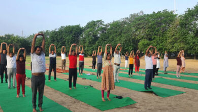 Three day training camp for 9th International Yoga Day from today