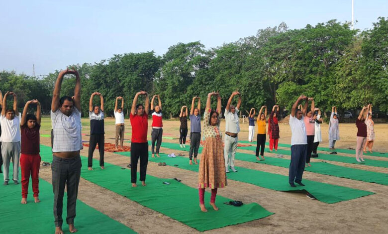 Three day training camp for 9th International Yoga Day from today