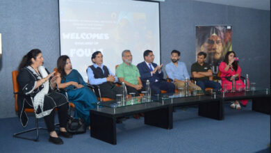 Starcast reached Manav Rachna campus for the promotion of film 'Fauja', interacted with students