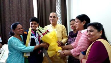 Cabinet Minister Moolchand Sharma congratulated daughter Aanchal on winning gold medal and best wishes