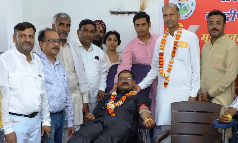 संसार में रक्तदान होता है सबसे महादान : नगेंद्र भड़ाना