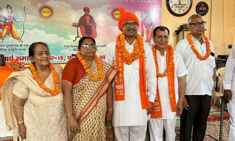 Dr. Gajraj Singh Arya became the head of Arya Samaj Sector-19
