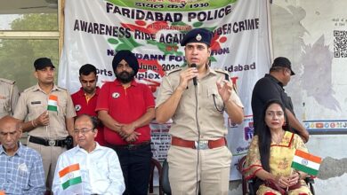 हरियाणा उदय कार्यक्रम के तहत डीसीपी ट्रैफिक अमित यशवर्धन ने दिव्यांगजनों को साइबर क्राइम और उससे बचाव के बारे में किया जागरूक, निकाली स्कूटी राइड रैली