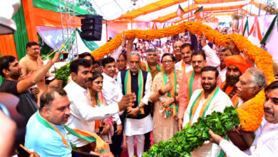 बडख़ल विधानसभा के संपर्क से समर्थन में उमड़ी भीड़