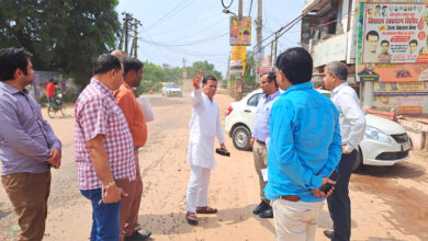 विकास कार्य को गति देने के लिए विधायक राजेश नागर ने किया मुआयना