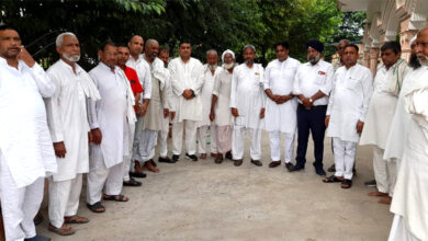 धर्मवीर भड़ाना आप नेताओं संग एनआईटी के कई गावों में जाकर की शान्ति और भाईचारे की अपील