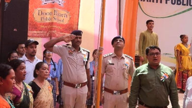 Under the Amrit Mahotsav of Independence, ACP Traffic Vinod Kumar made the students aware of "Accident Free Faridabad" initiative in view of road safety in Doon Bharti Public School