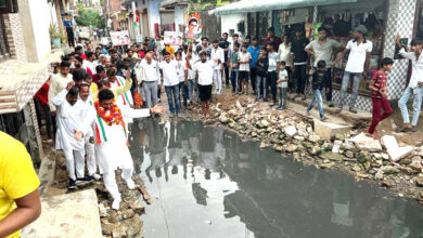पदयात्रा के दौरान ढूंढे नहीं मिल रहा तिगांव क्षेत्र में भाजपा का विकास : ललित नागर