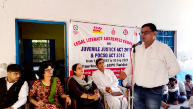 Faridabad- Information about JJ Act and POSCO Act should reach every child - Vikram Singh