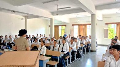 The team of Mahila Thana NIT and Durga Shakti made the students aware about crime against women and cyber fraud in the Institute of Hotel Management