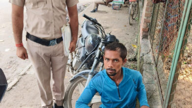 चोरी की मोटरसाइकिल सहित आरोपी को क्राइम ब्रांच उंचा गांव की टीम ने किया गिरफ्तार