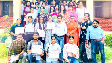 District level science essay competition organized in Government College, Faridabad