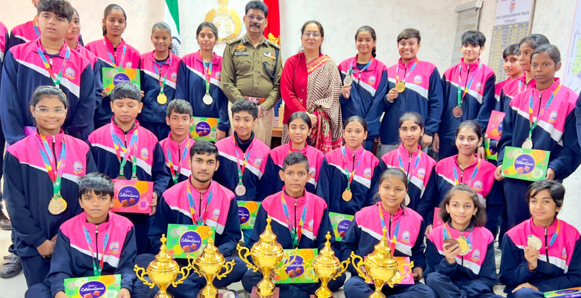 DAV स्कूल संस्था के National Games में DAV पुलिस पब्लिक स्कूल फरीदाबाद के छात्रों ने लहराया परचम