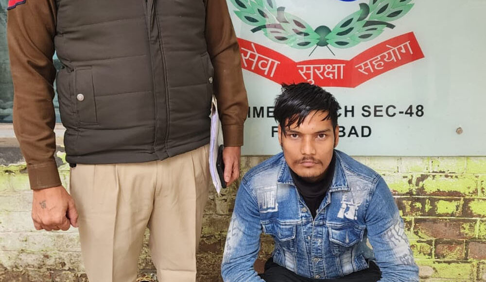 Crime Branch Sector 48 team arrested the accused of vehicle theft, motorcycle recovered.