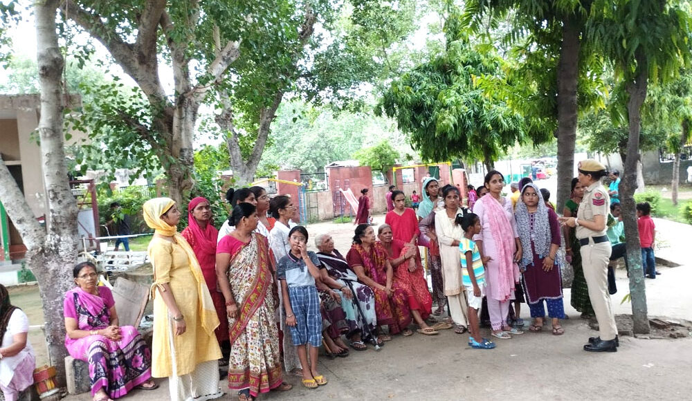 Faridabad Police has been alert regarding crimes against women and women's safety, reducing crimes against women through alertness and awareness programs.