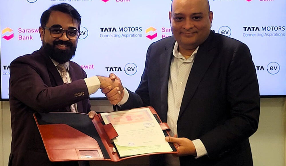 Tata Motors' TMPV and TPEM partner with Saraswat Bank to provide affordable auto finance to customers
