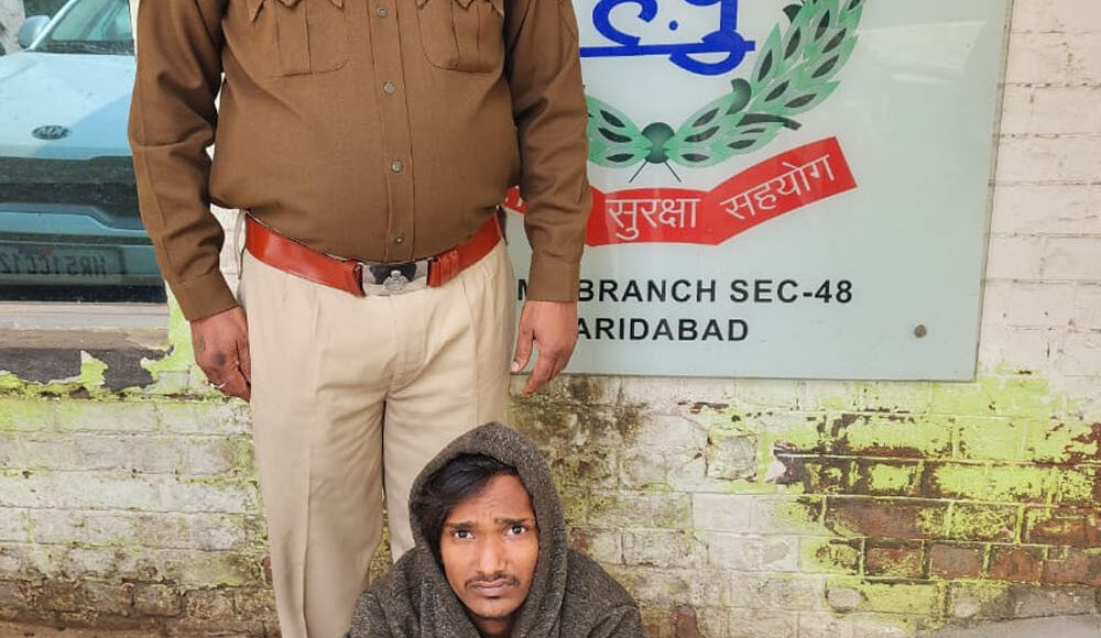 The accused along with country-made pistol was arrested by the team of Crime Branch Sector-48.