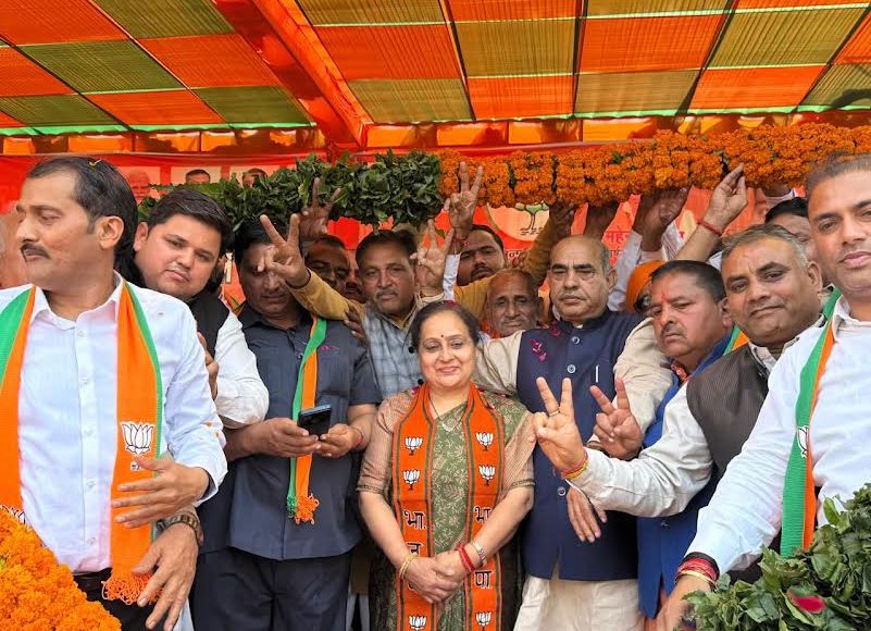 People of Ballabhgarh assembly constituency supported BJP mayor candidate Praveen Batra Joshi.