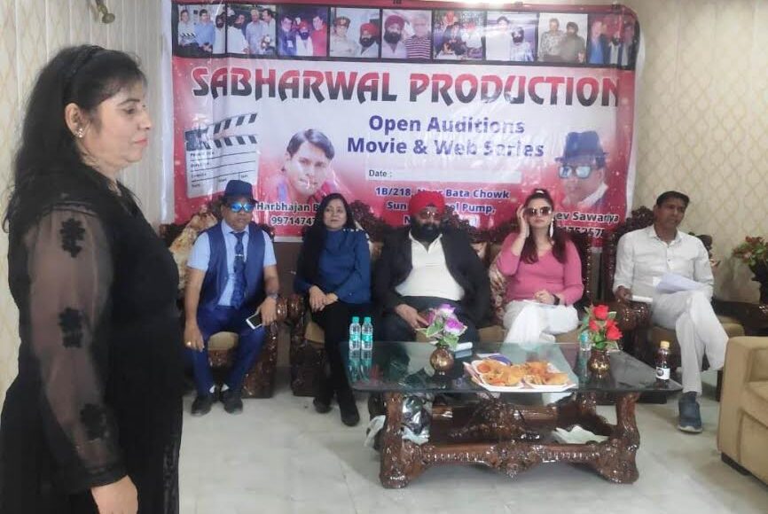 Auditions were held for a Hindi film and web series to be made under the banner of Sabharwal Production House