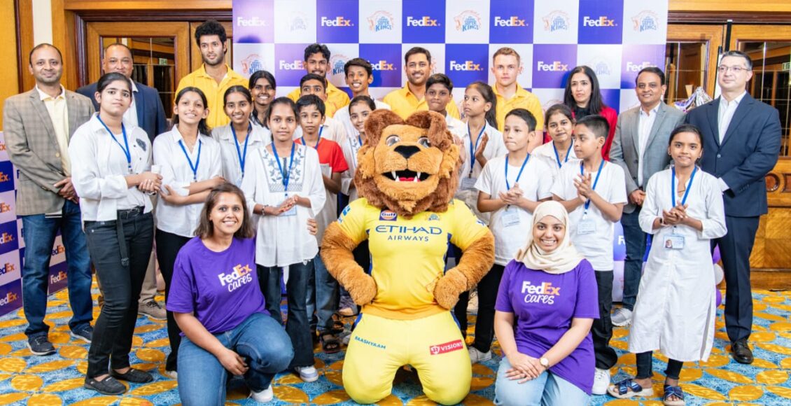 Became companions in the flight of studies: CSK players met the children of 'Let's Read' with FedEx Care