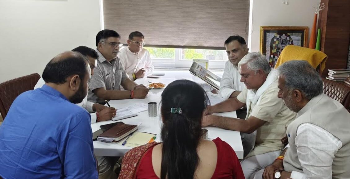 BJP District Faridabad Core Committee meeting concluded, detailed discussion on organisational issues