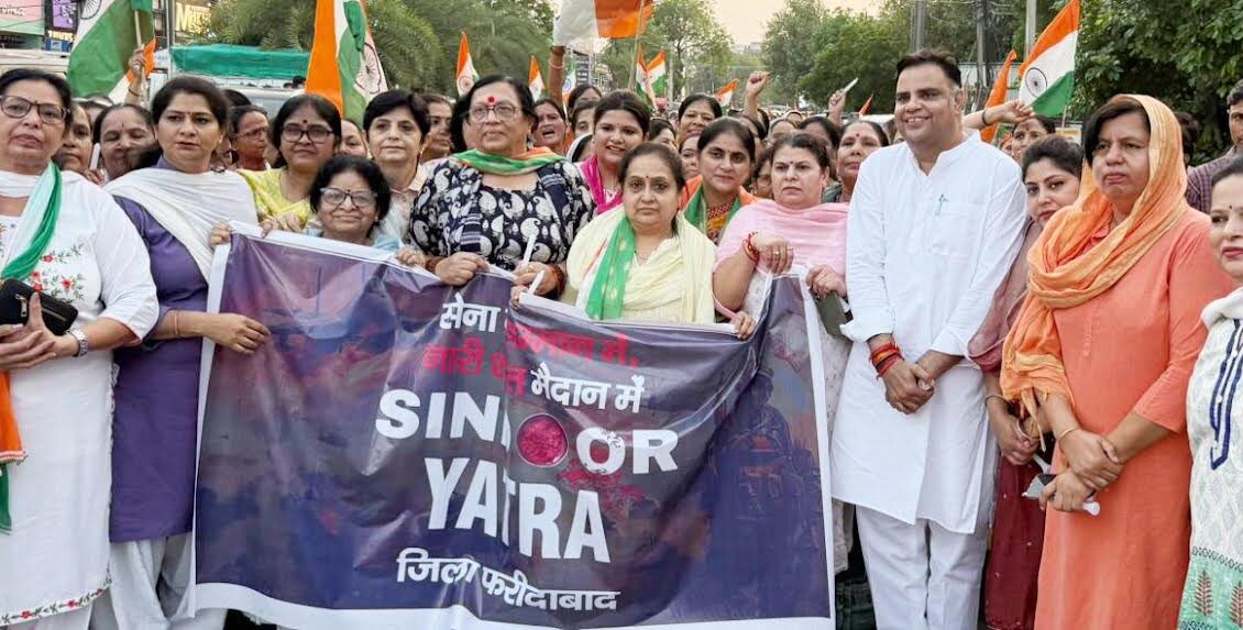 Women power paid tribute to brave soldiers through 'Sindoor Yatra'