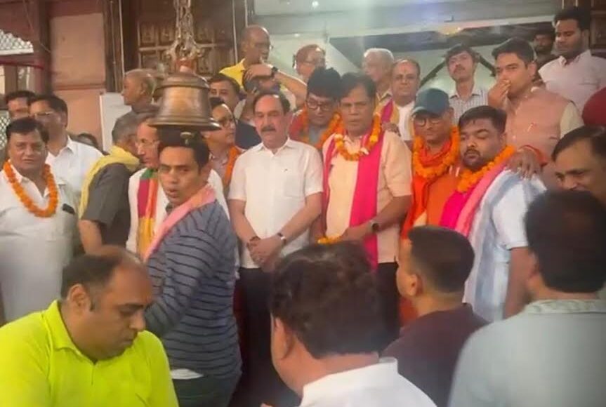 Kailash Sharma became the head of Shyam Seva Pariwar Sector 3, Khatu Shyam Temple