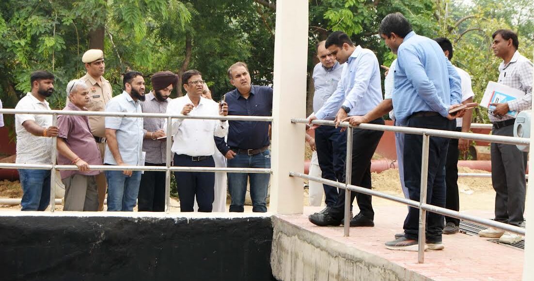 DC Vikram Singh inspected the underpass and drainage system