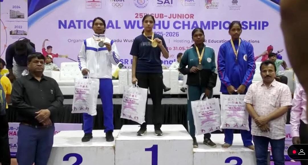 Ridhima Kaushik broke the record again, now won gold in Wushu Sub Junior National Championship