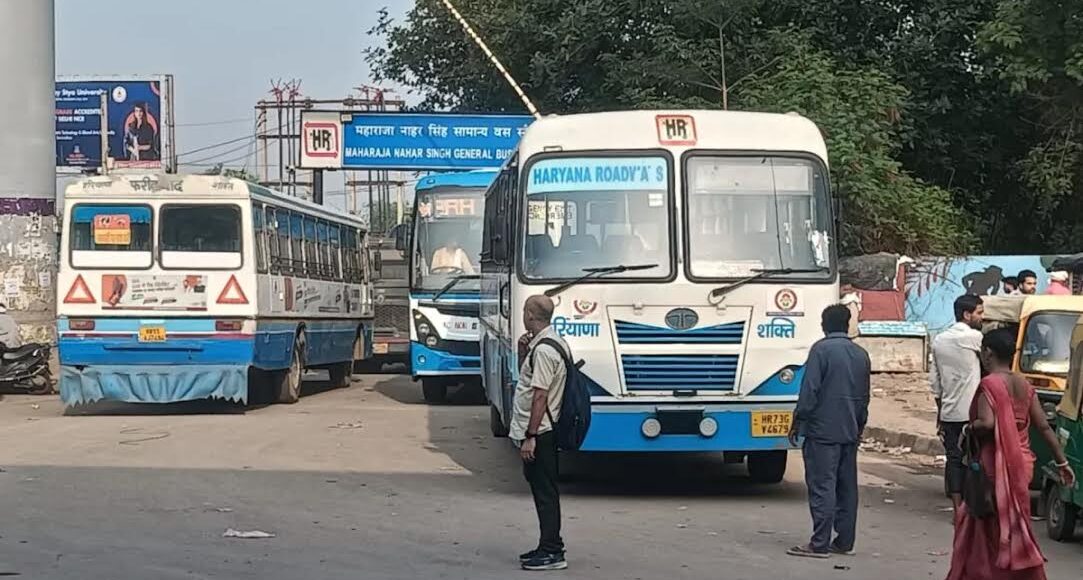 The effect of the Haryana Roadways strike was not visible