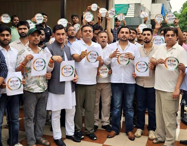 'Vote Chor-Gaddi Chhod' campaign started in Faridabad