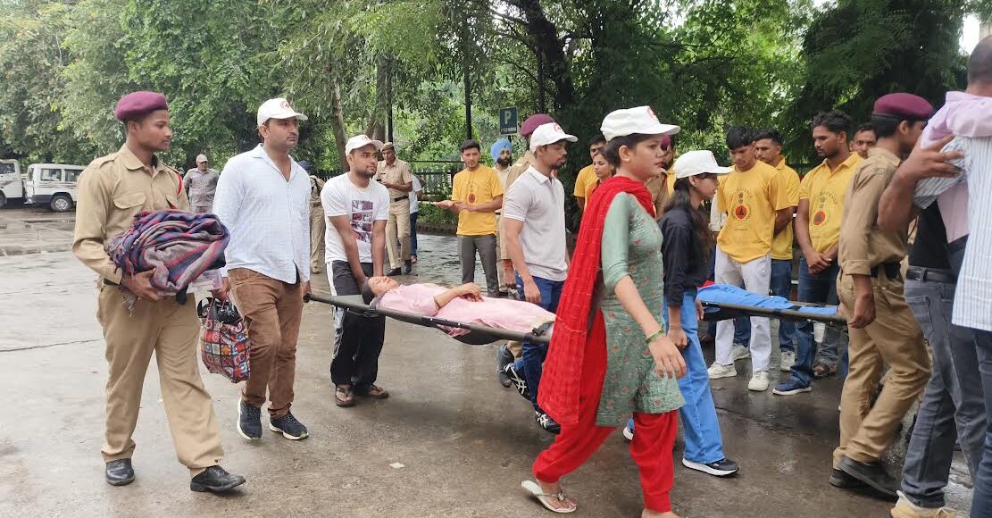 The purpose of the mock drill was to test the readiness of the departments: CEO Zila Parishad Shikha