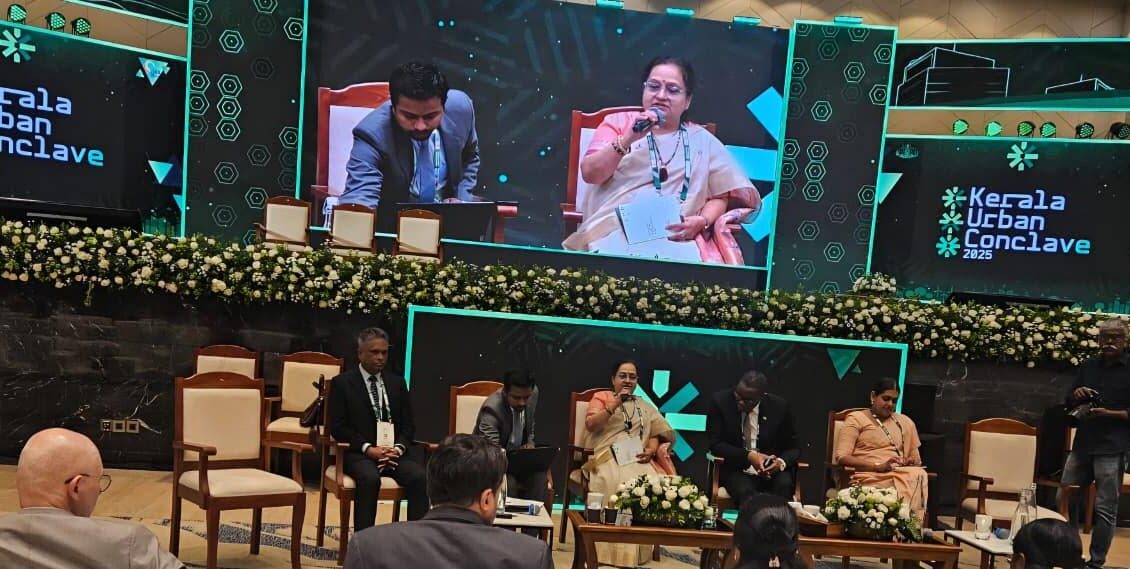 Faridabad Mayor shares experiences on urban development at Kerala Urban Conclave 2025