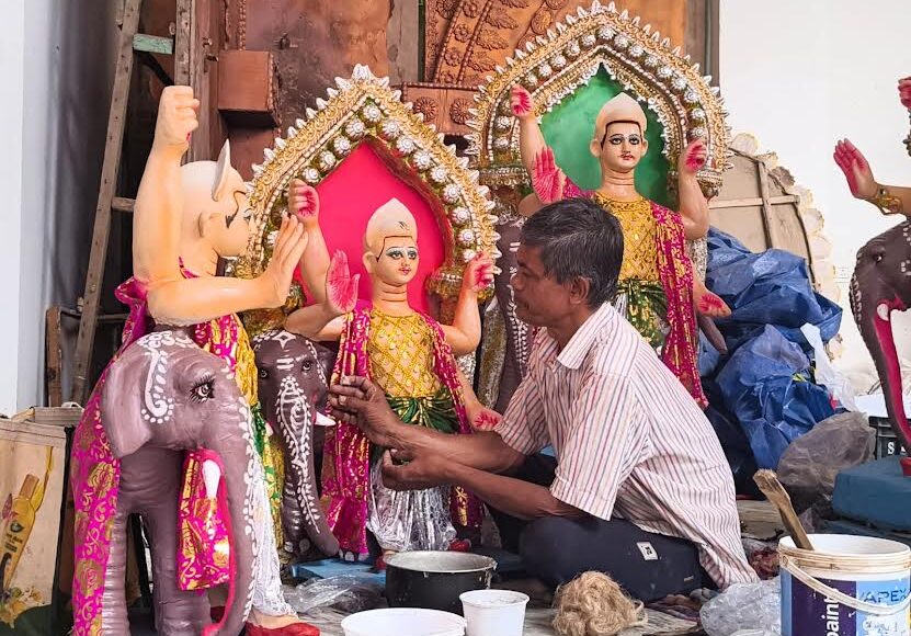 Vishwakarma Puja organized in Faridabad Kalibari Sector-16 today